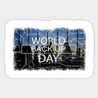 31st March - World Backup Day Sticker